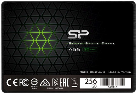 Твердотельный накопитель Solid State Disk Silicon Power Ace A56 256Gb SATA-III 2,5”/7мм 460MBs/450MBs SP256GBSS3A56B25