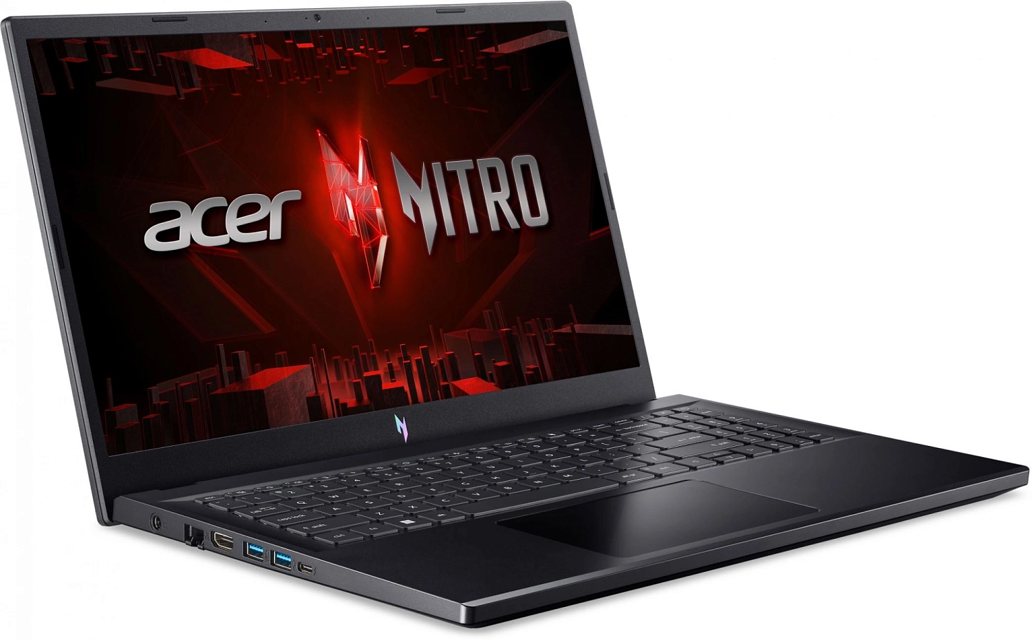 Ноутбук Acer Nitro V 15 ANV15-51-593U Core i5 13420H 16Gb SSD512Gb NVIDIA GeForce RTX4050 6Gb 15.6" IPS FHD (1920x1080) noOS black WiFi BT Cam (NH.QNBER.003)