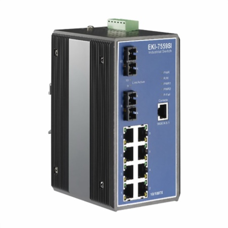 EKI-7559SI-AE 8FE+2FE SC Single-mode Managed Ethernet Switch, -40~75 Промышленный
Серия продукции: EKI-7500
Уровень коммутатора: L2