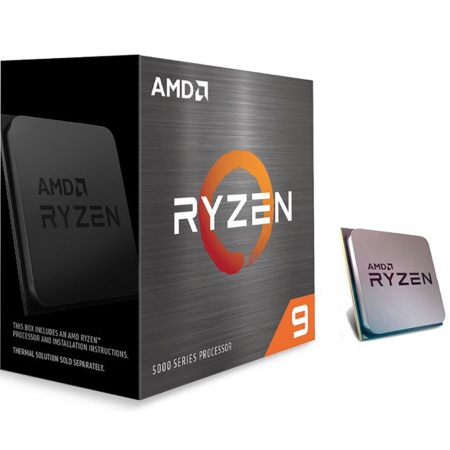 RYZEN 9 5950X BOX (100-100000059WOF) (Vermeer, 7nm, C16/T32, Base 3,40GHz, Turbo 4,90GHz, Without Graphics, L3 64Mb, TDP 105W, w/o cooler, SAM4) (312745)