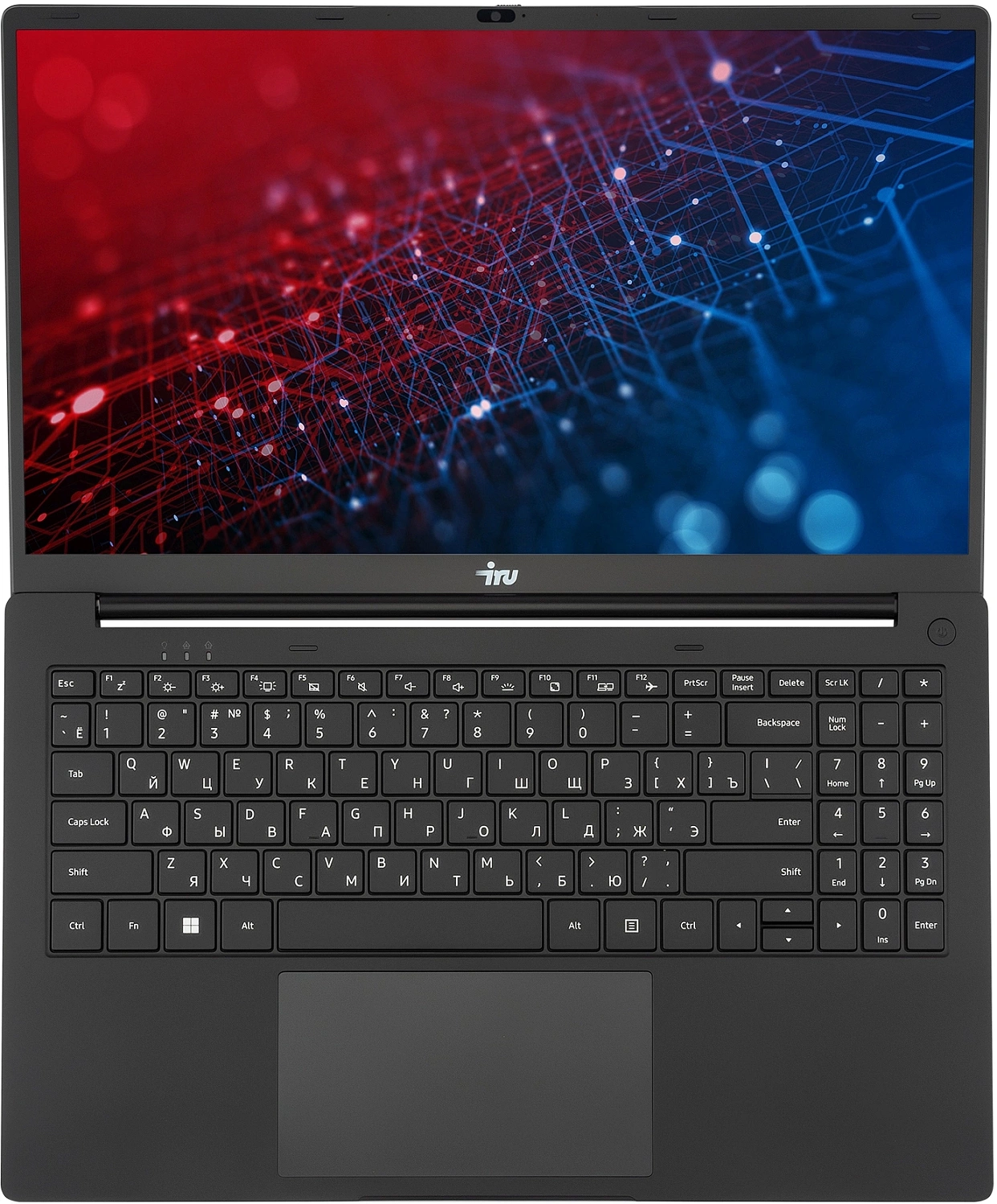 Ноутбук IRU Strato 15ALI Core i7 1255U 32Gb SSD1Tb Intel Iris Xe graphics 15.6" IPS FHD (1920x1080) Windows 11 Pro Multi Language 64 black WiFi BT Cam 6000mAh (2084679)