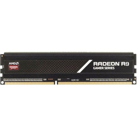 8GB AMD Radeon™ DDR4 3000 DIMM R9 Gamers Series Black Gaming Memory R9S48G3000U2S Non-ECC, CL16, R9S48G3000U2S 1.35V, Heat Shield, RTL (183009)