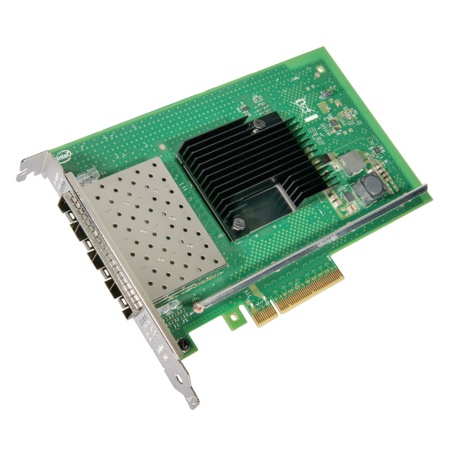 Intel® Ethernet Converged Network Adapter X710-DA4 4x SFP+ port 10GbE/1GbE, PCI-E v3 x4, VMDq. PCI-SIG* SR-IOV, w/o RDMA, Full Height (063425) {5}