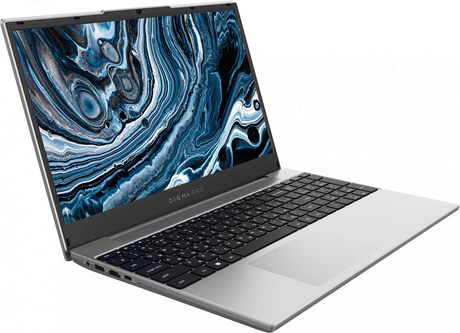 Ноутбук Digma Pro Breve Ryzen 7 5700U 16Gb SSD512Gb AMD Radeon 15.6" IPS FHD (1920x1080) Windows 11 Professional silver WiFi BT Cam 4500mAh (DN15R7-ADXW01)