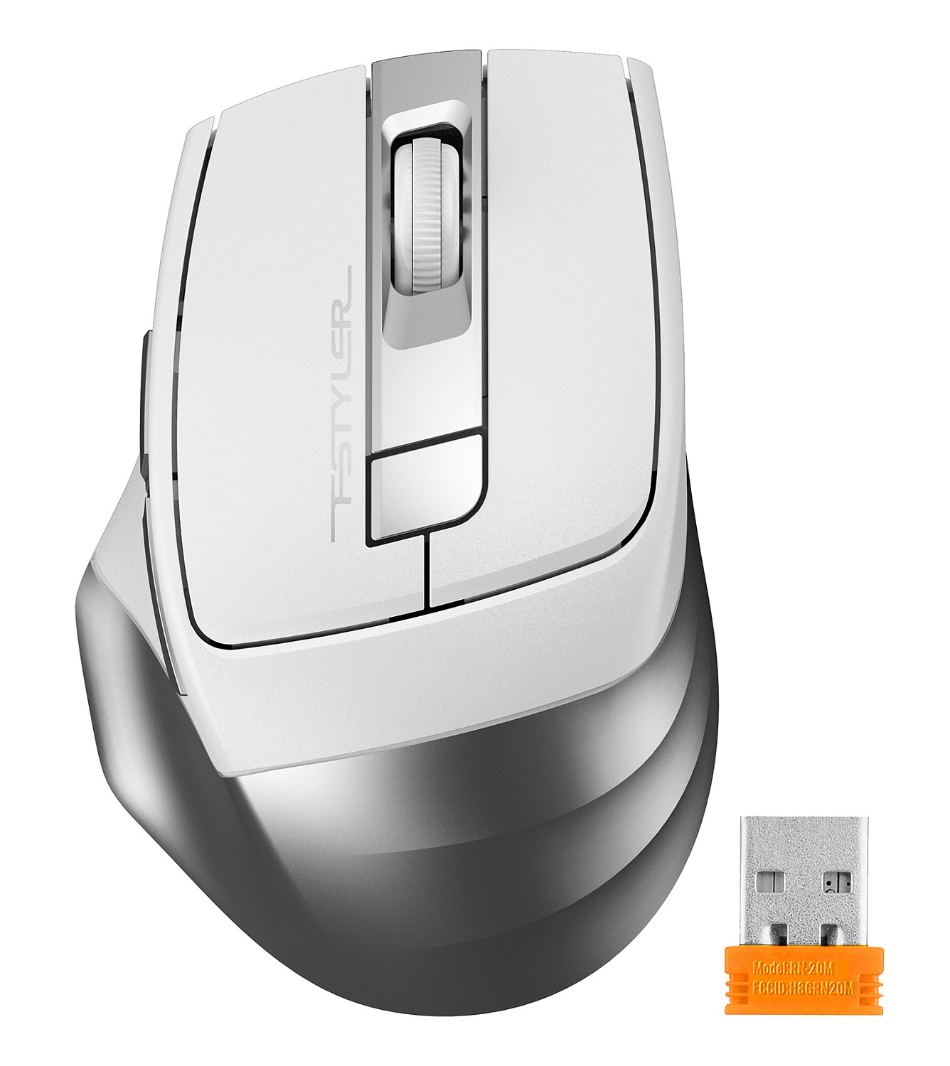 Мышь A4Tech Fstyler FG35 серебристый/белый оптическая (2000dpi) беспроводная USB (6but) Мышь A4Tech Fstyler FG35 серебристый/белый оптическая (2000dpi) беспроводная USB (6but)