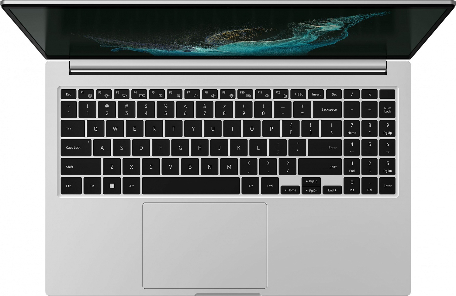 Ноутбук Samsung Galaxy Book 2 NP750 Core i5 1235U 16Gb SSD512Gb Intel UHD Graphics 15.6" IPS FHD (1920x1080) Windows 11 Professional silver WiFi BT Cam (NP750XED-KC8IT)