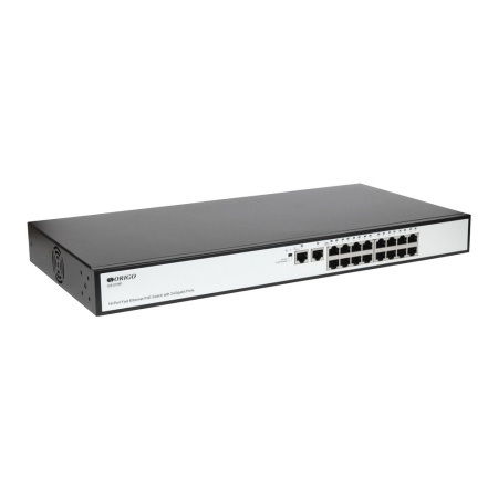 OS1218P/190W/A1A Неуправляемый PoE-коммутатор, 16x100Base-TX, 2x1000Base-T, PoE до 250м OS1218P/190W/A1A Неуправляемый PoE-коммутатор, 16x100Base-TX, 2x1000Base-T, PoE до 250м