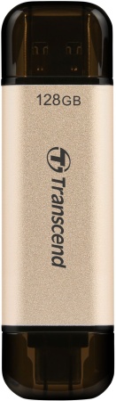 Флеш Диск Transcend 128Gb Jetflash 930С TS128GJF930C USB3.0 золотистый/черный