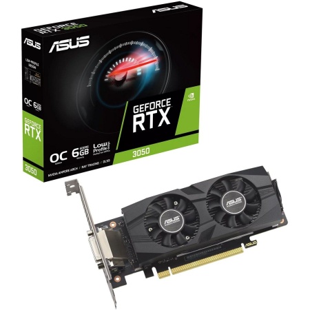 Видеокарта ASUS RTX3050-O6G-LP-BRK/ RTX3050,DVI,HDMI,DP,6G,D6