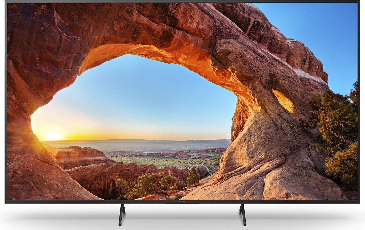 Телевизор LED Sony 85" KD-85X85TJ BRAVIA черный 4K Ultra HD 100Hz DVB-T DVB-T2 DVB-C DVB-S DVB-S2 USB WiFi Smart TV