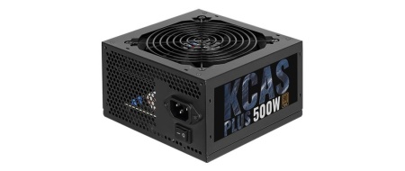 Блок питания Aerocool ATX 500W KCAS PLUS 500 80+ bronze (20+4pin) APFC 120mm fan 7xSATA RTL