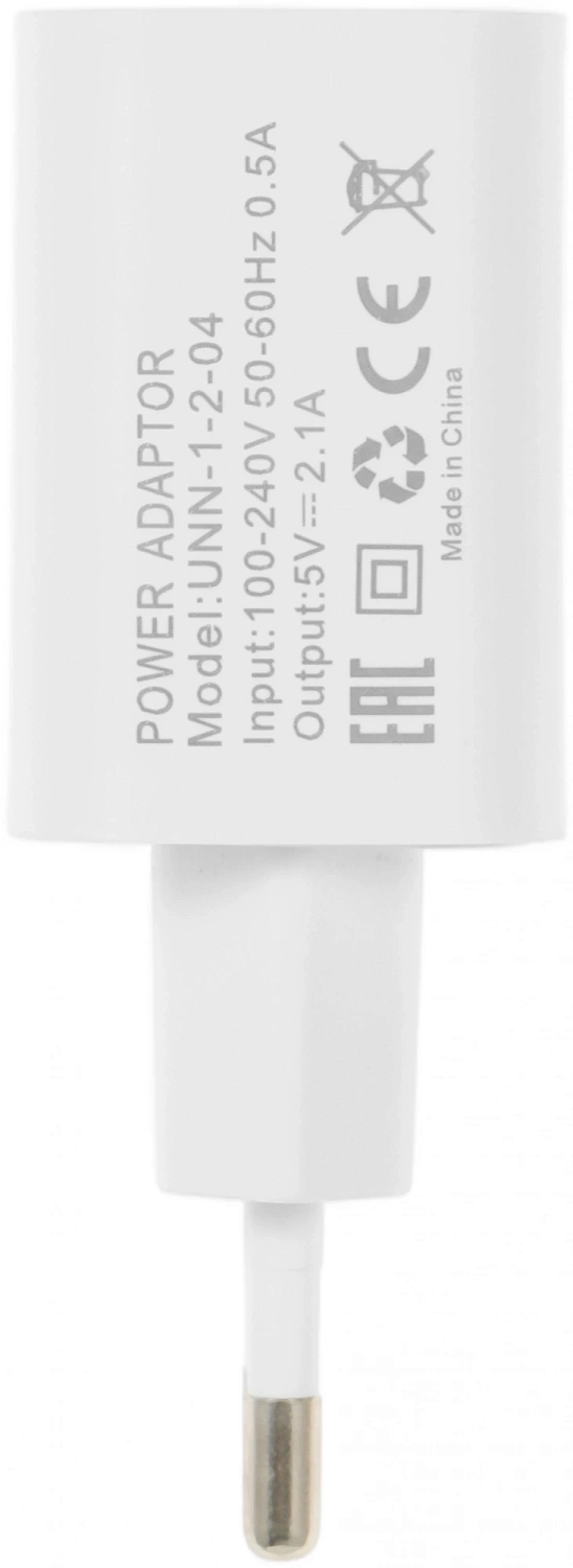 Сетевое зар./устр. Wiiix UNN-1-2-04-W 2.4A 2xUSB универсальное белый