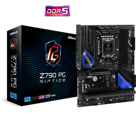 Материнская плата Asrock Z790 PG RIPTIDE Soc-1700 Intel Z790 4xDDR5 ATX AC`97 8ch(7.1) 2.5Gg RAID+HDMI+DP