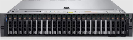 Сервер DELL PowerEdge 2U R750 24x2.5" 2xXeon Silver 4316 2.3G 20C, 2x32GB RDIMM 3200, 2x480GB SSD SATA RI, H745, iDRAC Ent, Broadcom 57412 DP 10GbE SFP+ OCP, 2xOptic SFP+, 6FH 2LP, 2x1100W, Rail, Warr 1Y