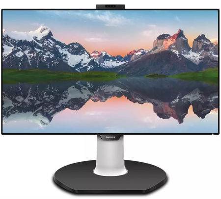 Монитор 31,5" Philips 329P9H 3840x2160 IPS W-LED 16:9 5ms 2*HDMI DP USB-C 4*USB 3.1 50M:1 178/178 450cd Ethernet RJ-45 Speakers Webcamera HAS Pivot Swivel Tilt Black/Silver