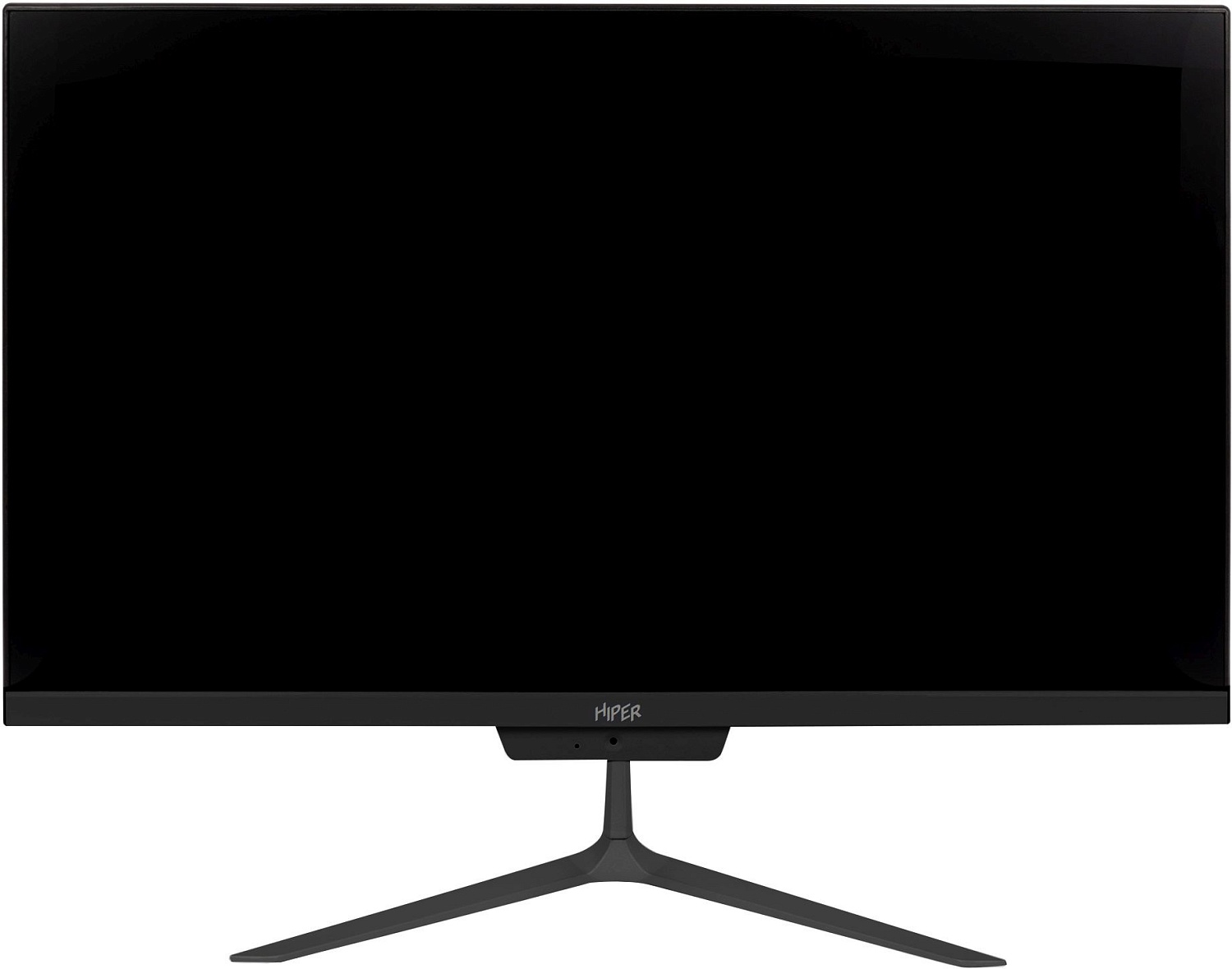 Моноблок Hiper V2 23.8" Full HD Cel G5905 (3.5) 4Gb SSD128Gb UHDG Windows 10 Professional GbitEth WiFi BT 120W Cam черный 1920x1080
