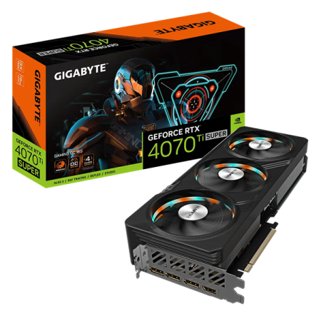 Видеокарта Gigabyte PCI-E 4.0 GV-N407TSGAMING OC-16GD NVIDIA GeForce RTX 4070TI Super 16Gb 256bit GDDR6X 2655/21000 HDMIx1 DPx3 HDCP Ret