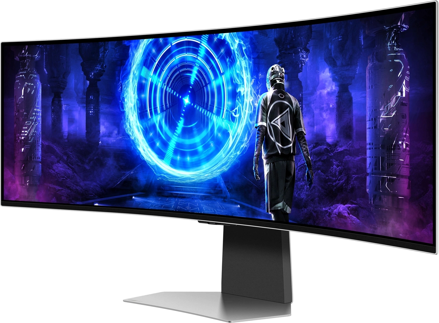 Монитор Samsung 49" S49DG952SI серебристый OLED LED 32:9 HDMI M/M TV матовая HAS 250cd 178гр/178гр 5120x1440 240Hz DP 2K USB 12.9кг
