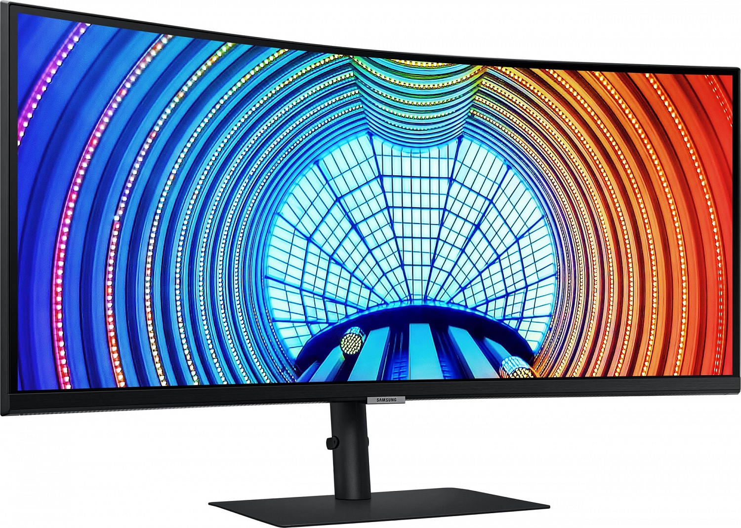 Монитор Samsung 34" LS34A650UBI черный VA LED 5ms 21:9 HDMI матовая HAS Piv 300cd 178гр/178гр 3440x1440 100Hz DP 2K USB 7.6кг