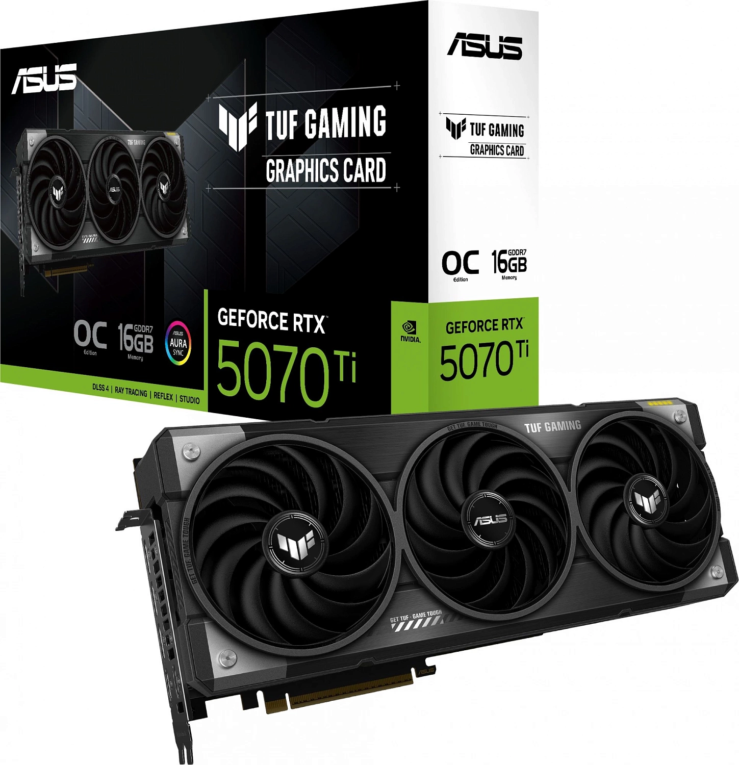 Видеокарта ASUS TUF-RTX5070TI-O16G-GAMING//RTX5070TI,HDMI*2,DP*3,16G,D7; 90YV0MD0-M0NA00