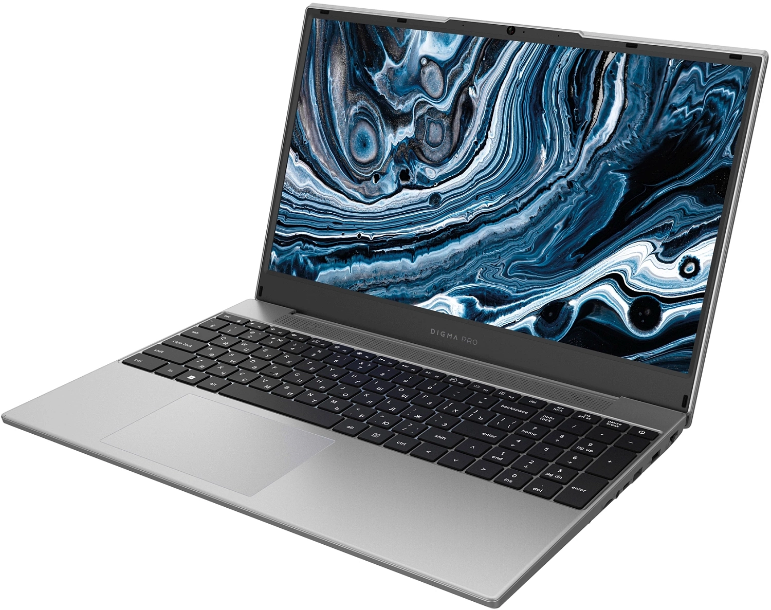 Ноутбук Digma Pro Breve Ryzen 5 7430U 16Gb SSD512Gb AMD Radeon 15.6" IPS FHD (1920x1080) Windows 11 Professional silver WiFi BT Cam 4500mAh