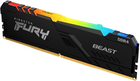 Память DDR4 32Gb 3200MHz Kingston KF432C16BBA/32 Fury Beast RGB RTL PC4-25600 CL16 DIMM 288-pin 1.35В dual rank с радиатором Ret