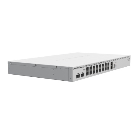 Маршрутизатор MikroTik Cloud Router Switch 518-16XS-2XQ, 2x 100 Gigabit QSFP28 ports and 16x 25 Gigabit SFP28 ports,4 fans, 2 PSU