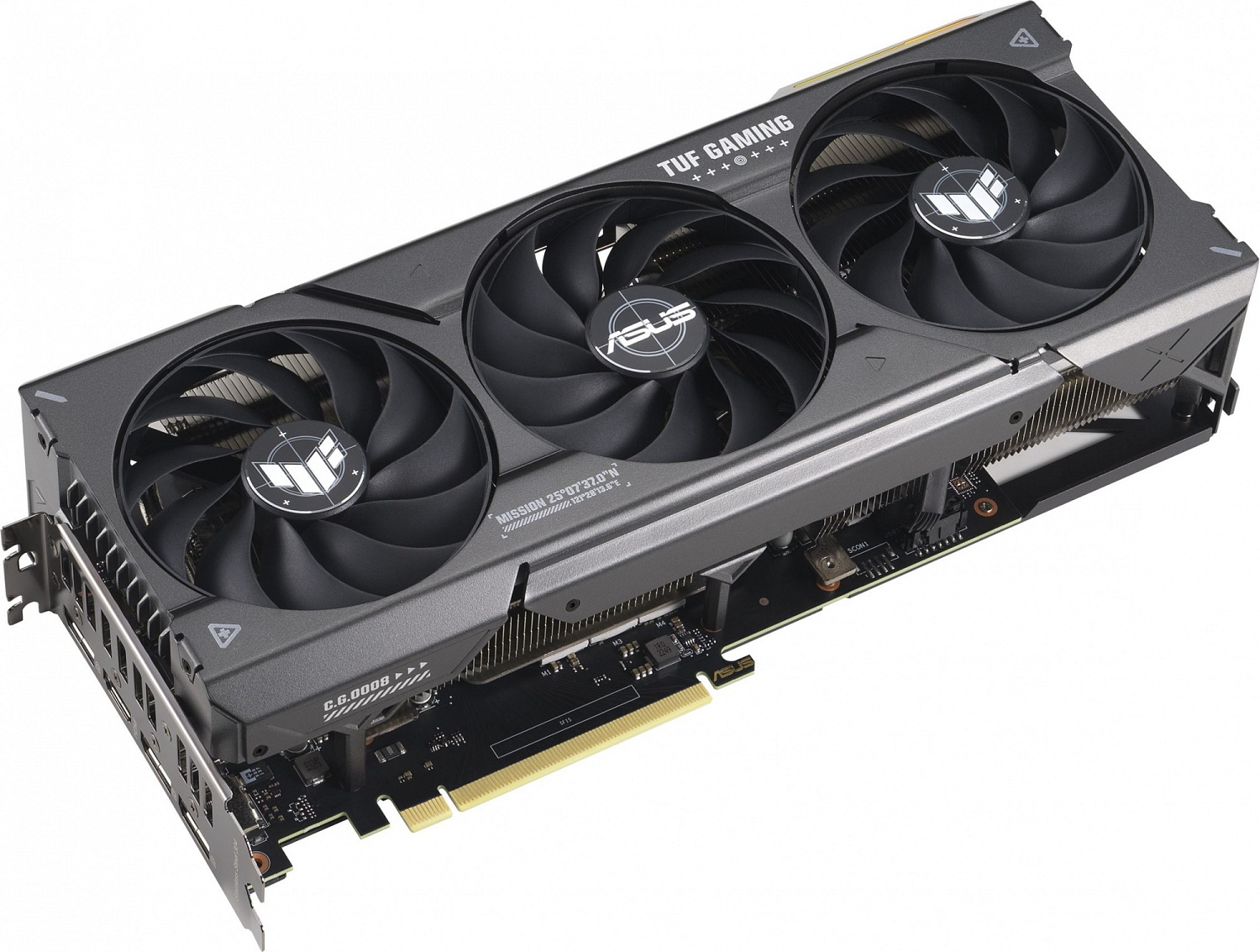 Видеокарта Asus PCI-E 4.0 TUF-RTX4070S-O12G-GAMING NVIDIA GeForce RTX 4070 Super 12Gb 192bit GDDR6X 2475/21000 HDMIx1 DPx3 HDCP Ret