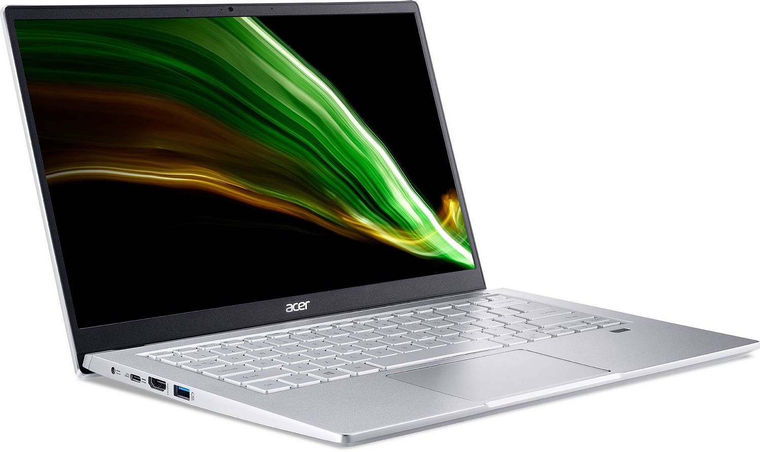 Ноутбук Acer Swift 3 SF314-43 Ryzen 5 5500U 8Gb SSD256Gb AMD Radeon 14" IPS FHD (1920x1080) Windows 11 Home Multi Language 64 silver WiFi BT Cam (NX.AB1ER.00U)