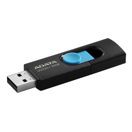 Флеш Диск A-Data 32Gb UV220 AUV220-32G-RBKBL USB2.0 черный/синий