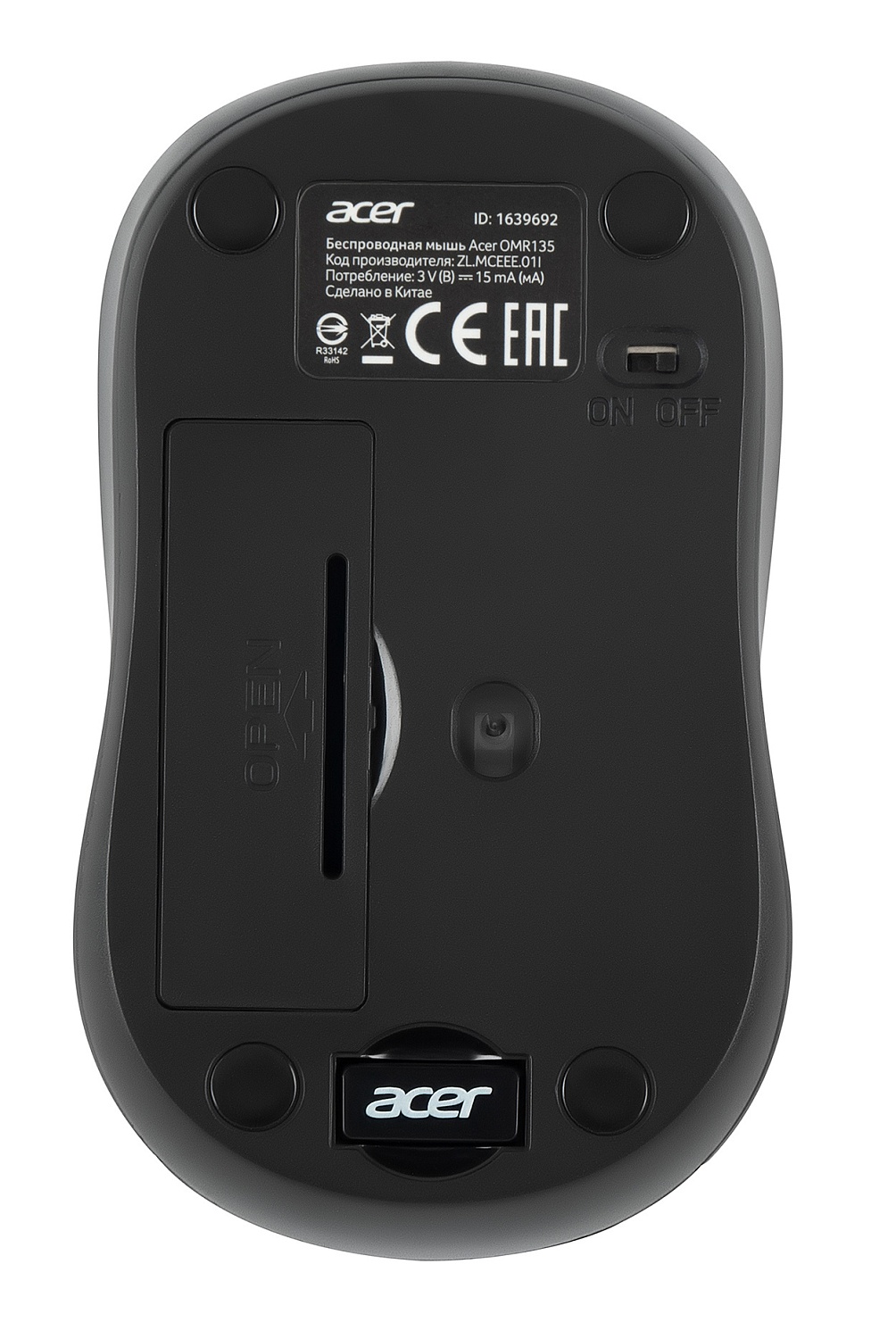 Мышь Acer OMR135 зеленый оптическая (1000dpi) беспроводная USB для ноутбука (2but) Мышь Acer OMR135 зеленый оптическая (1000dpi) беспроводная USB для ноутбука (2but)