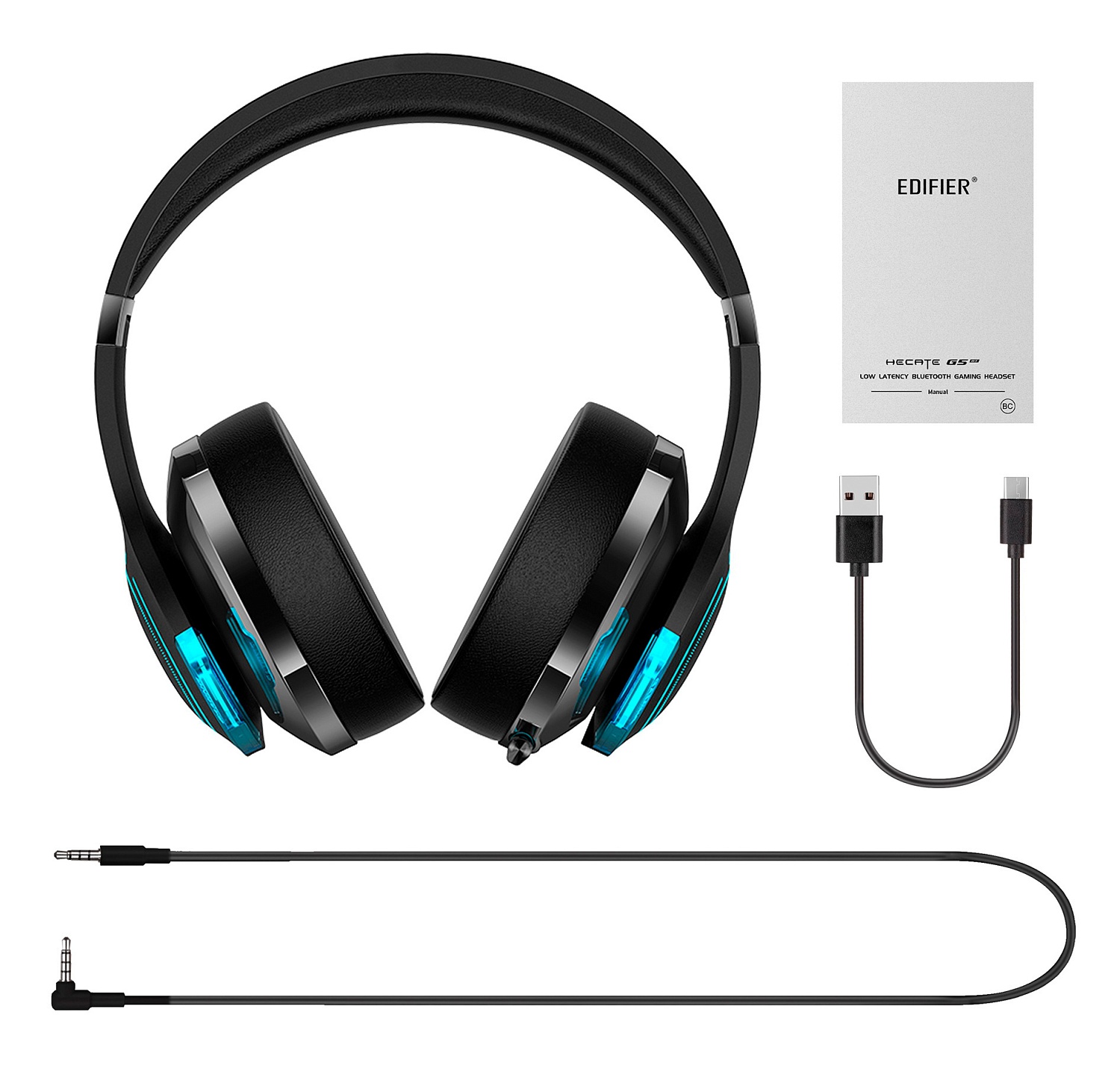 Наушники с микрофоном Edifier G5BT черный мониторные BT оголовье