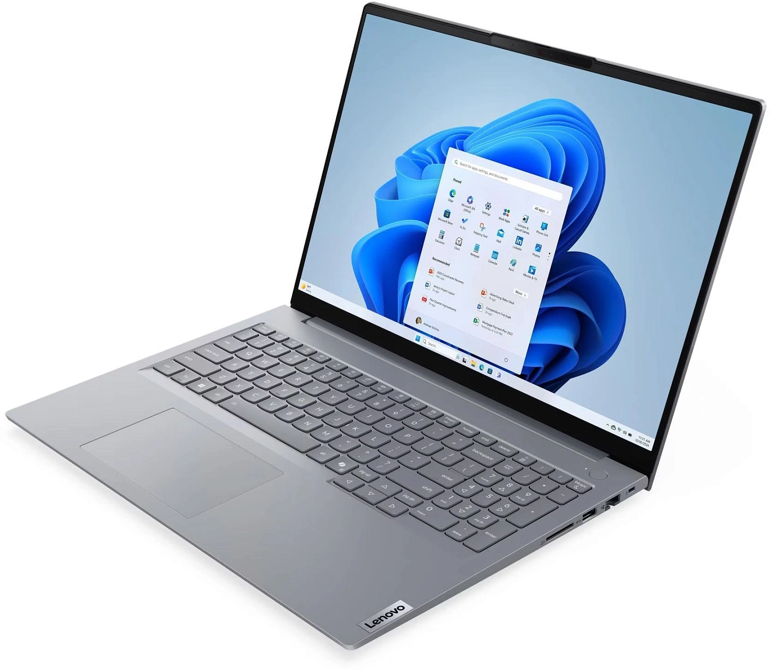 Ноутбук Lenovo Thinkbook 16 G9 IRL Core 5 210H 16Gb SSD512Gb Intel Graphics 16" IPS WUXGA (1920x1200) Windows 11 Pro grey WiFi BT Cam (21US000QGQ)