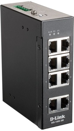 Коммутатор D-Link DIS-100E-8W/A1A 8x100Mb неуправляемый