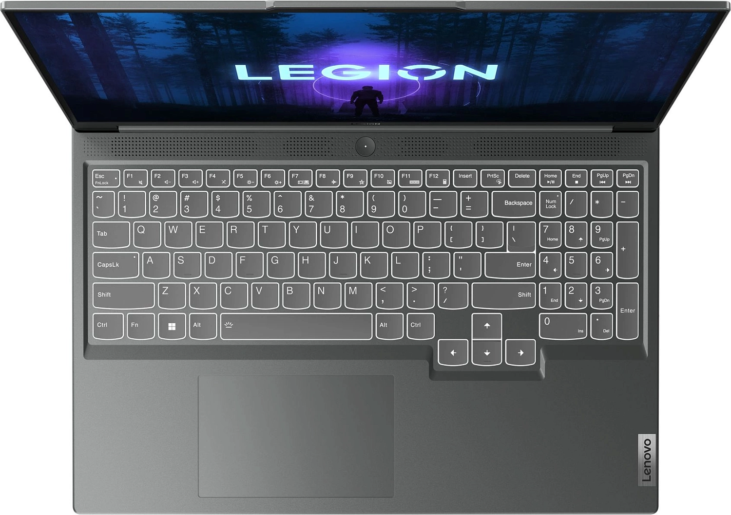 Ноутбук Lenovo Legion Slim 5 16IRH8 Core i5 13420H 16Gb SSD512Gb NVIDIA GeForce RTX 3050 6Gb 16" IPS WUXGA (1920x1200) noOS grey WiFi BT Cam (82YA00DMLK)