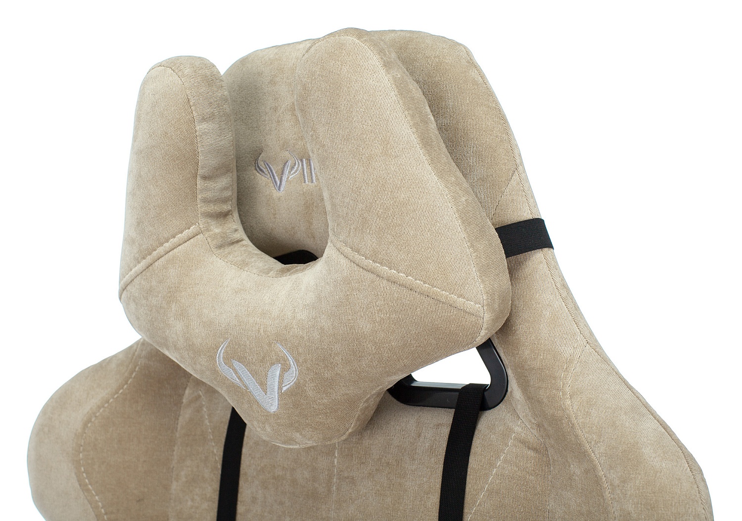 Кресло игровое Zombie VIKING KNIGHT Fabric песочный Light-21 с подголов. крестов. металл Кресло игровое Zombie VIKING KNIGHT Fabric песочный Light-21 с подголов. крестов. металл