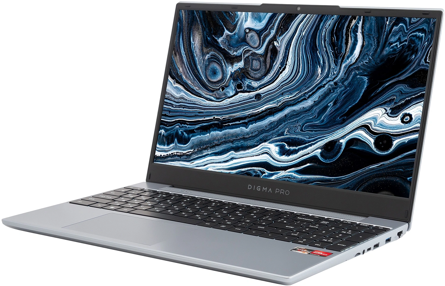 Ноутбук Digma Pro Breve Ryzen 5 Pro 5675U 8Gb SSD512Gb AMD Radeon 15.6" IPS FHD (1920x1080) Windows 11 Professional silver WiFi BT Cam 4500mAh (DN16N1-8CXW01)