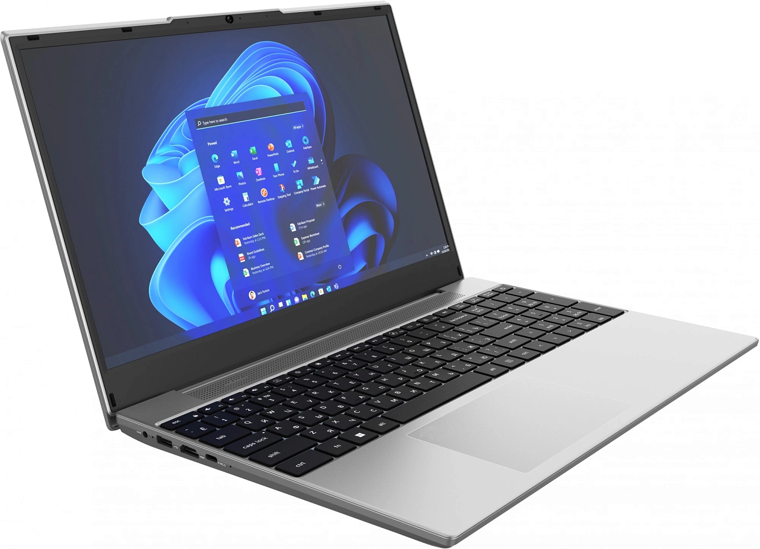 Ноутбук Digma Pro Breve Ryzen 5 5500U 8Gb SSD512Gb AMD Radeon 15.6" IPS FHD (1920x1080) Windows 11 Professional silver WiFi BT Cam 4500mAh (DN15R5-8DXW03)