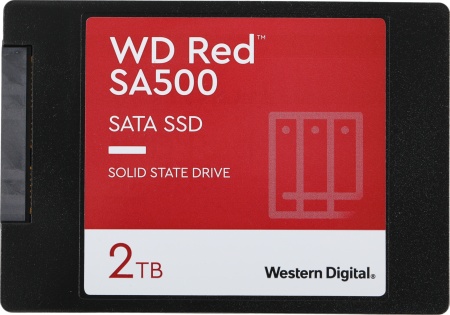 Твердотельный накопитель Western Digital SSD RED 2Tb SATA-III 2,5”/7мм WDS200T1R0A, 1 year