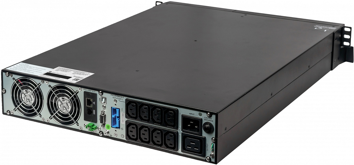 Источник бесперебойного питания Systeme Electric Smart-Save Online SRT, 3000VA/3000W, On-Line, Extended-run, Rack 2U(Tower convertible), LCD, Out: 8xC13+1xC19, SNMP Intelligent Slot, USB, RS-232, Pre-Inst. Web/SNMP