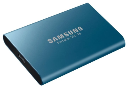 1.8" 250GB Samsung T5 External SSD MU-PA250B/WW USB 3.1 Gen 2 Type-C, Up to 540MB/s, Blue, Retail MU-PA250B/WW {5} (883106)