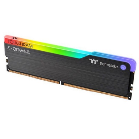 8GB Thermaltake DDR4 3600 DIMM TOUGHRAM Z-ONE RGB Black Gaming Memory R019D408GX1-3600C18S Non-ECC, R019D408GX1-3600C18S CL18, 1.35V, Heat Shield, XMP 2.0, RTL (527750)