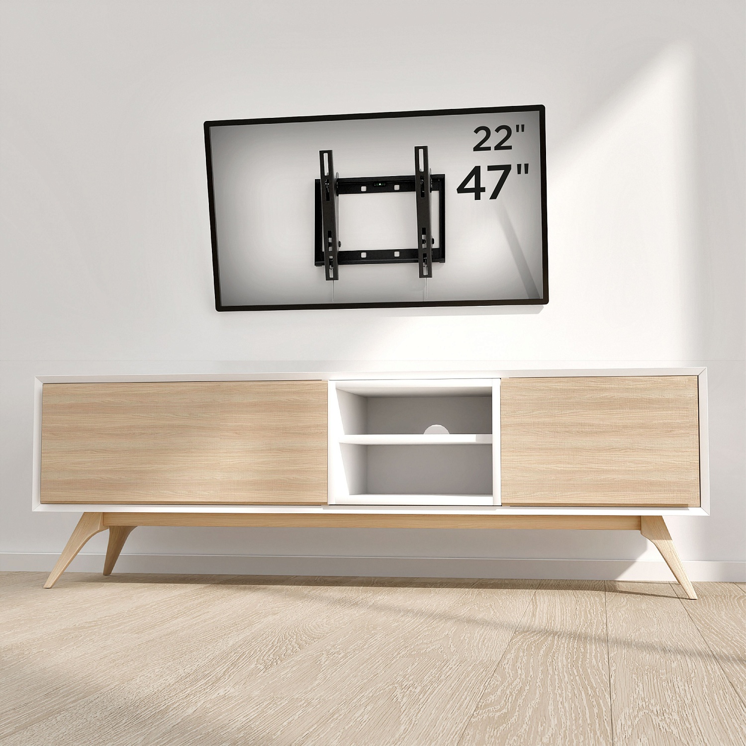 Кронштейн для телевизора Holder LCD-T2609 черный 22"-47" макс.40кг настенный наклон