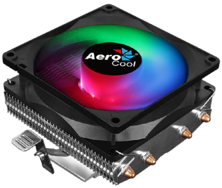 Кулер для процессора Aerocool Air Frost 4 125W / FRGB / 3-Pin / Intel 115*/775/1200/1700 /AMD / Heat pipe 6mm x4