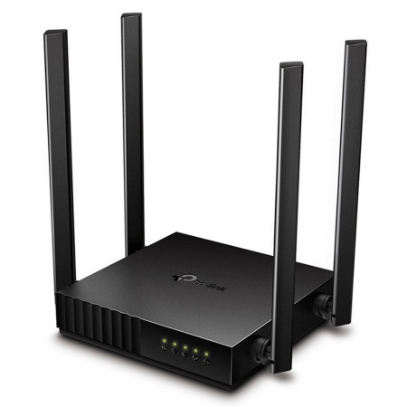 TP-Link Archer C54, AC1200 Двухдиапазонный Wi Fi роутер, до 300 Мбит/с на 2,4 ГГц + до 867 Мбит/с на 5 ГГц, 4 антенны, 1 порт WAN 10/100 Мбит/с + 4 порта LAN 10/100 Мбит/с