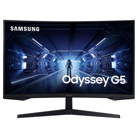 Монитор Samsung 32" Odyssey G5 C32G55TQBI черный VA LED 1ms 16:9 HDMI матовая 300cd 178гр/178гр 2560x1440 144Hz FreeSync Premium DP WQ 5.2кг