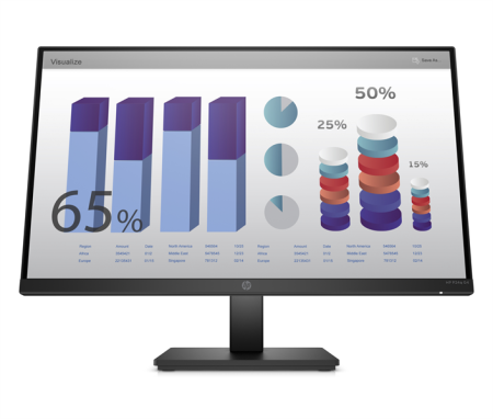 Монитор HP P24q G4 23,8 Monitor 2560x1440 QHD, IPS, 16:9, 250 cd/m2, 1000:1, 5ms, 178°/178°, HDMI, VGA, Plug-and-Play, height, Black