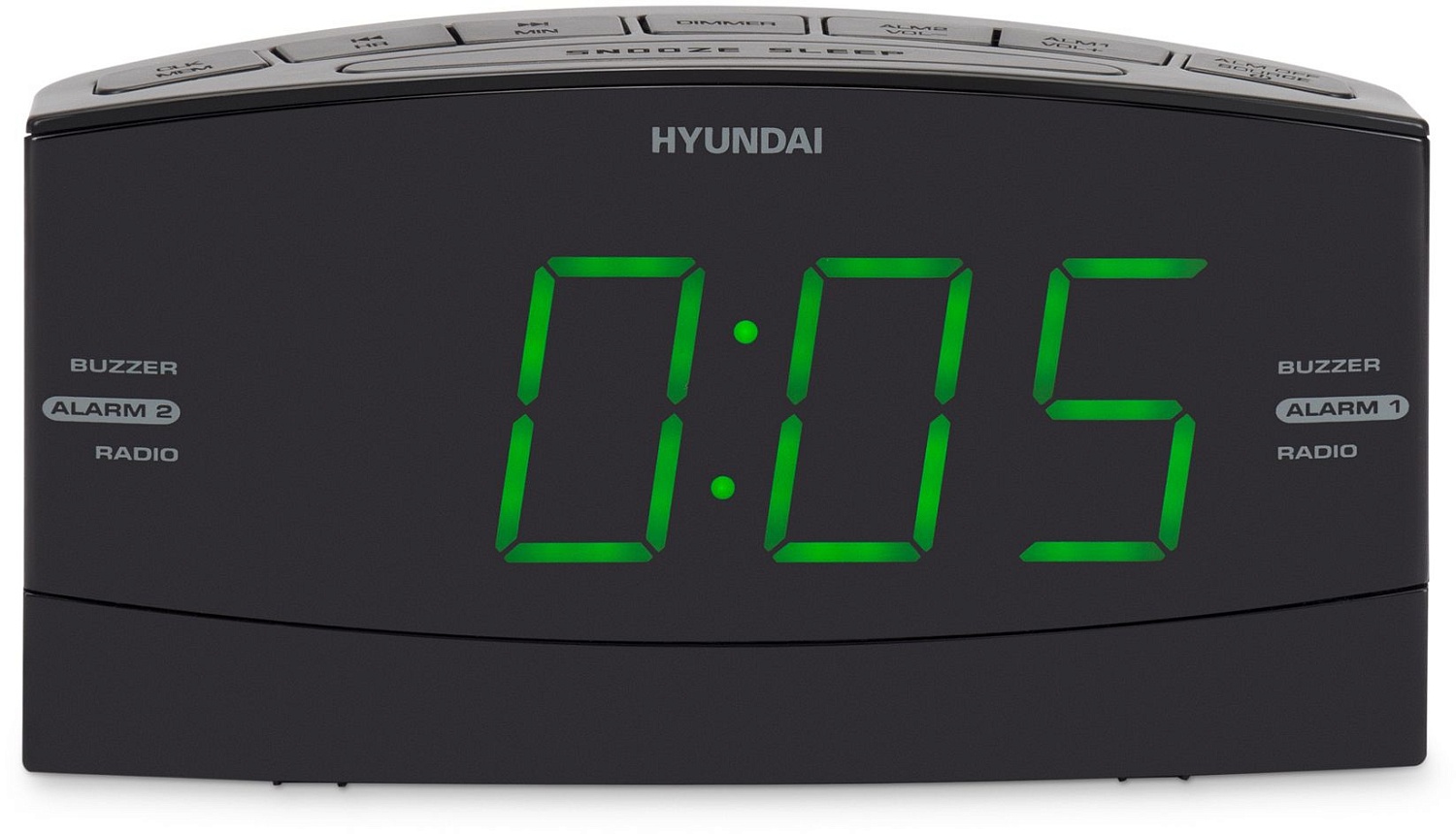 Радиобудильник Hyundai H-RCL238 черный LCD подсв:зеленая часы:цифровые FM Радиобудильник Hyundai H-RCL238 черный LCD подсв:зеленая часы:цифровые FM