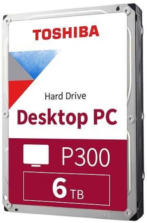 Жесткий диск Toshiba Original SATA-III 6Tb HDWD260UZSVA Desktop P300 (5400rpm) 128Mb 3.5"