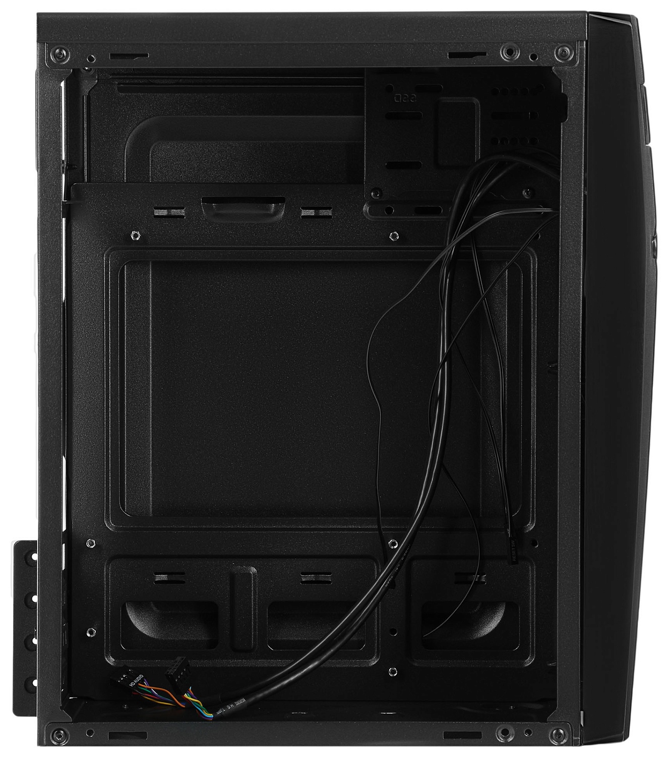 Корпус Digma DC-MATX102-U2 черный без БП mATX 1x80mm 2x120mm 2xUSB2.0 audio